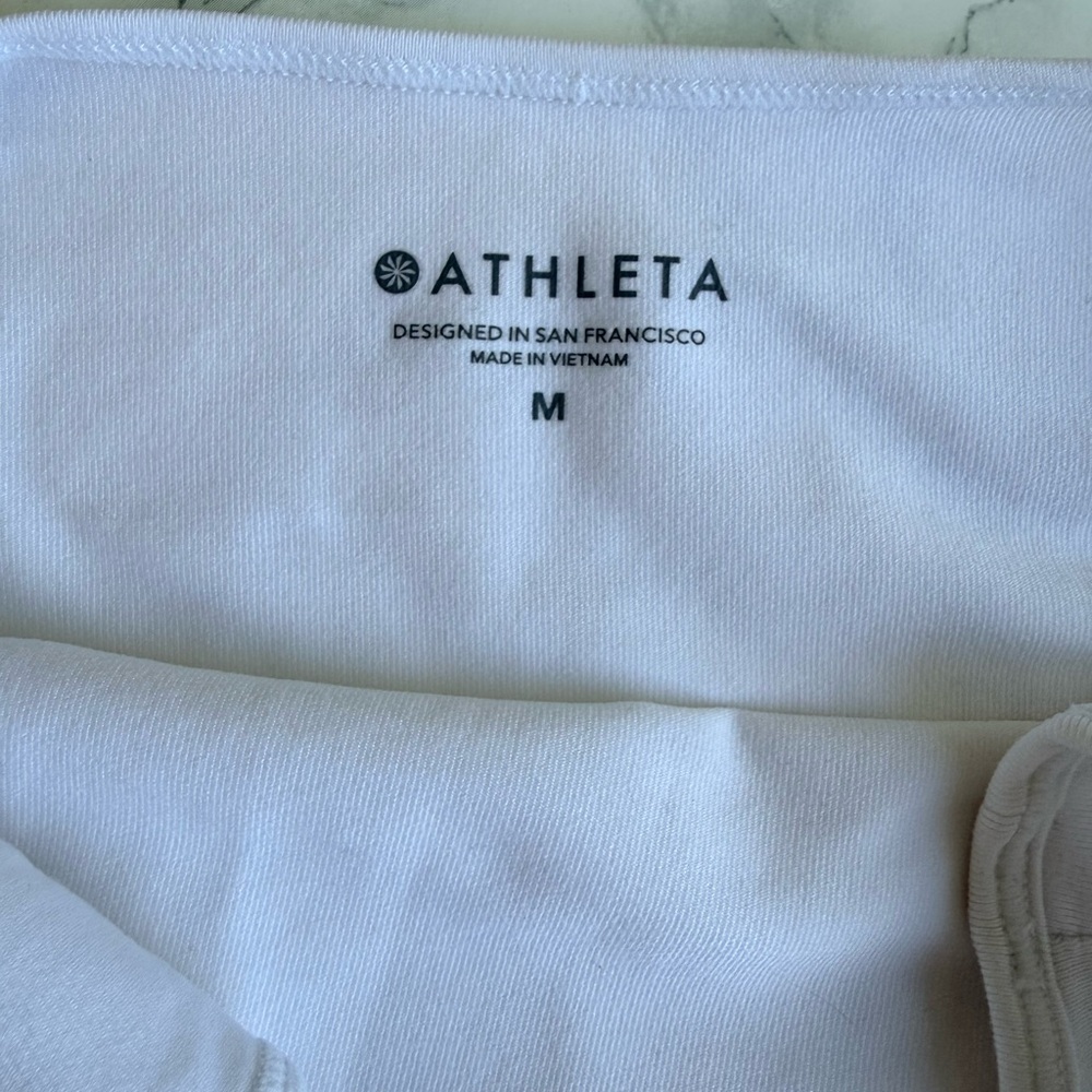 Athleta White Racerback Tank - Picture 1 of 6